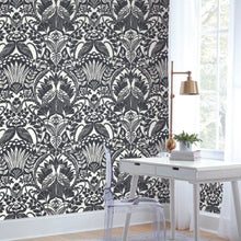 Load image into Gallery viewer, York Wallcoverings Egret Damask Wallpaper BW3931 wallpaper