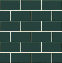 Load image into Gallery viewer, NextWall Evergeen Retro Subway Tile NW37602 wallpaper