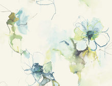 Load image into Gallery viewer, Wallquest/Seabrook Designs Glacier Blue and Pear Anemone Watercolor Floral LW50001 wallpaper