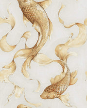 Load image into Gallery viewer, Seabrook Designs Gold and Gray Koi Fish AI40600 wallpaper