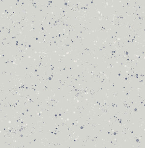 Seabrook Designs Gray and Midnight Blue Paint Splatter DA60800 wallpaper