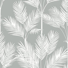 Load image into Gallery viewer, York Wallcoverings Gray King Palm Silhouette Wallpaper CV4407 wallpaper