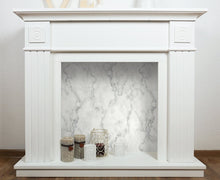 Load image into Gallery viewer, NextWall Gray &amp; Metallic Silver Faux Marble NW30400 wallpaper