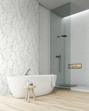 Load image into Gallery viewer, NextWall Gray &amp; Metallic Silver Faux Marble NW30400 wallpaper