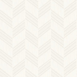 Wallquest/Seabrook Designs Gray Mist and Ivory Boho Chevron Stripe RY30400 wallpaper
