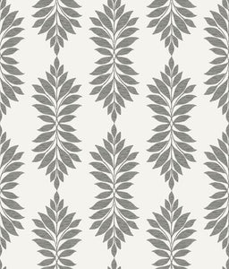 York Wallcoverings Gray/Off White Broadsands Botanica Wallpaper CV4423 wallpaper