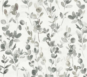 York Wallcoverings Gray/Taupe Joyful Eucalyptus Wallpaper OS4311 wallpaper