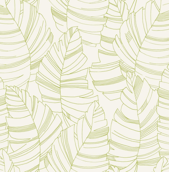 Seabrook Designs Green Apple Jungle Leaves DA61400 wallpaper
