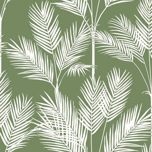 York Wallcoverings Green King Palm Silhouette Wallpaper CV4407 wallpaper