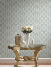 Load image into Gallery viewer, York Wallcoverings Green Petite Ogee Wallpaper DM5025 wallpaper