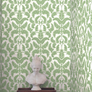 York Wallcoverings Green1 Royal Fern Damask Wallpaper DM4961 wallpaper