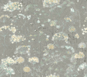 York Wallcoverings Grey Botanical Fantasy Wallpaper NA0540 wallpaper