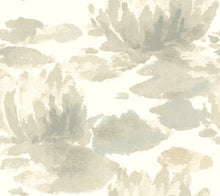 Load image into Gallery viewer, York Wallcoverings Grey Water Lily Wallpaper NA0524 wallpaper
