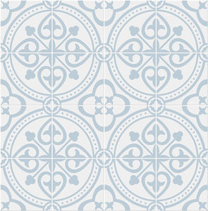 Lillian August/NextWall Hampton Blue Villa Mar Tile LN30302 wallpaper