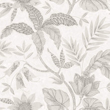 Load image into Gallery viewer, Wallquest/Seabrook Designs Ivory and Daydream Gray Rainforest Leaves RY30200 wallpaper