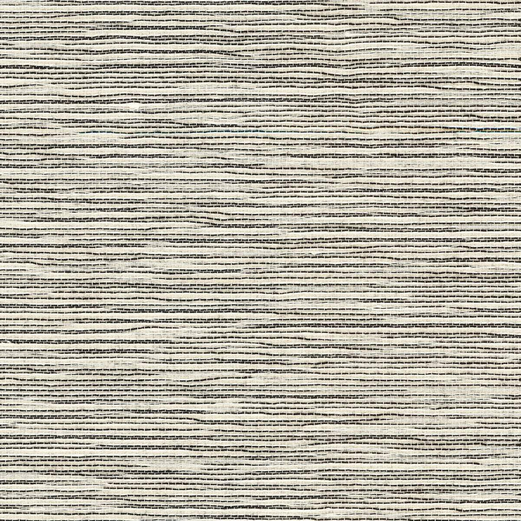 Wallquest/Lillian August Ivory and Jet Black Sisal Grasscloth LN11800 wallpaper