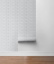 Load image into Gallery viewer, NextWall Ivory Subway Tile NW34000 wallpaper