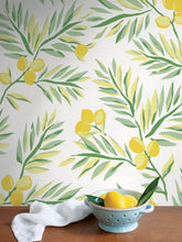 Load image into Gallery viewer, NextWall Lemon &amp; Sage Lemon Branch NW36703 wallpaper