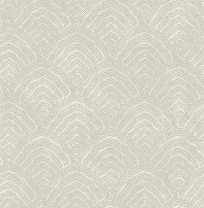 Seabrook Designs Linen and Metallic Pearl Confucius Scallop AI41500 wallpaper