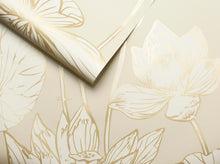 Load image into Gallery viewer, NextWall Lotus Floral NW33101 wallpaper