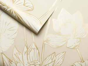 NextWall Lotus Floral NW33101 wallpaper