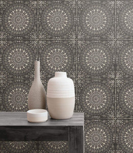 Wallquest/Seabrook Designs Mandala Boho Tile RY30700 wallpaper