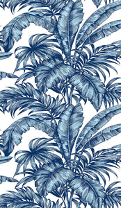 NextWall Marine Blue Palm Jungle NW40400 wallpaper