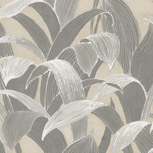 Load image into Gallery viewer, Seabrook Designs Metallic Gold and Gray Imperial Banana Groves AI40302 wallpaper