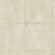 Load image into Gallery viewer, Seabrook Designs Metallic Gold and Off-White Great Wall Blocks AI42101 wallpaper