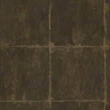 Load image into Gallery viewer, Seabrook Designs Metallic Mocha and Gold Great Wall Blocks AI42101 wallpaper