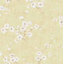 Load image into Gallery viewer, Seabrook Designs Metallic Pearl and Gold Silk Road Dogwood AI41601 wallpaper