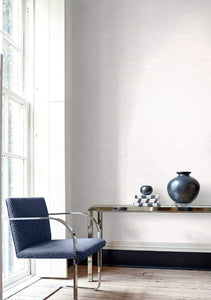 Wallquest/Seabrook Designs Metallic Pearl and White Textured Stripe AW70500 wallpaper
