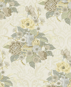 Seabrook Designs Metallic Pearl Dynasty Floral AI40000 wallpaper