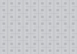 Wallquest/Seabrook Designs Metallic Silver and Off-White Interlocking Squares Cork AW74827 wallpaper