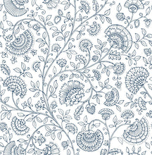 Load image into Gallery viewer, NextWall Midnight Blue Paisley Trail NW36802 wallpaper