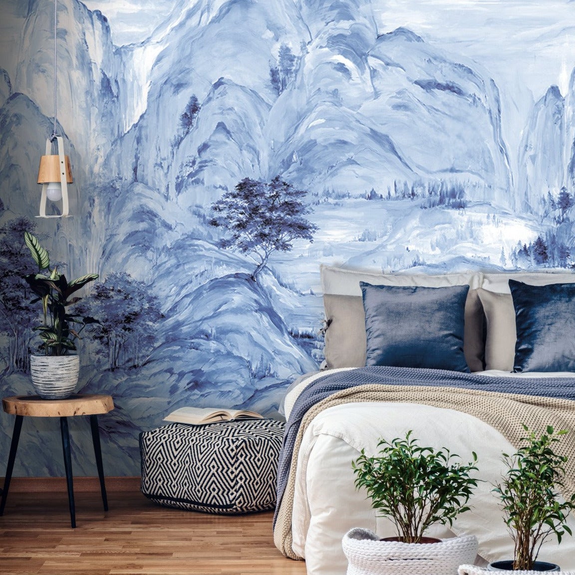 Mountains Changing Color  Wall Mural PVC free Wall Covering  Wall Murals  Wall Paper Decor Home Decor  BestOfBharat