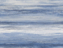 Load image into Gallery viewer, Wallquest/Seabrook Designs Moody Blue and Frost Sunset Stripes LW50400 wallpaper
