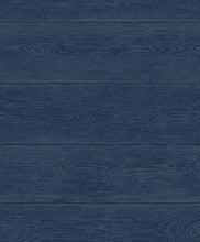 Load image into Gallery viewer, NextWall Navy Blue Woodgrain NW40700 wallpaper