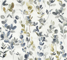 Load image into Gallery viewer, York Wallcoverings Navy Joyful Eucalyptus Wallpaper OS4311 wallpaper