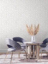 Load image into Gallery viewer, York Wallcoverings Neutral/Pearl Shell Damask Wallpaper BW3951 wallpaper