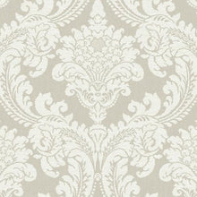 Load image into Gallery viewer, York Wallcoverings Off White Tapestry Damask Wallpaper GR6021 wallpaper