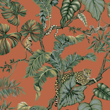 Load image into Gallery viewer, York Wallcoverings Orange Jungle Cat Wallpaper HO2141 wallpaper