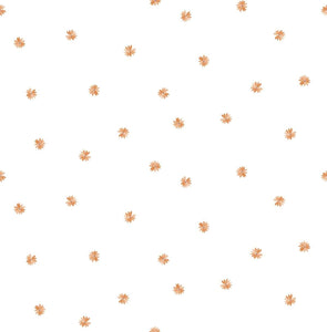 Seabrook Designs Orange Little Daisy DA62801 wallpaper