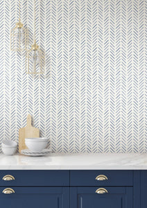 York Wallcoverings Painted Herringbone Wallpaper CV4452 wallpaper