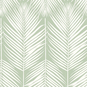 NextWall Pastel Green Palm Silhouette NW39802 wallpaper