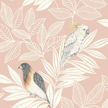 Load image into Gallery viewer, Wallquest/Seabrook Designs Pink Sunset and Ivory Paradise Island Birds RY30100 wallpaper