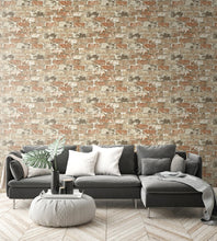 Load image into Gallery viewer, NextWall Red Brick &amp; Charcoal Weathered Red Brick NW32301 wallpaper