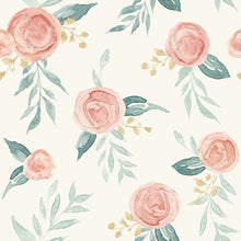 Load image into Gallery viewer, York Wallcoverings Red Watercolor Roses Wallpaper MK1125 wallpaper