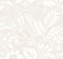 Load image into Gallery viewer, Wallquest/Seabrook Designs Sand Dune and Brushed Taupe Rainforest Leaves RY30200 wallpaper
