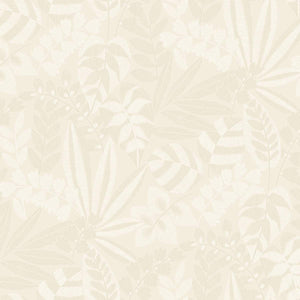 Wallquest/Seabrook Designs Sand Dune and Ivory Botanica Striped Leaves RY30600 wallpaper